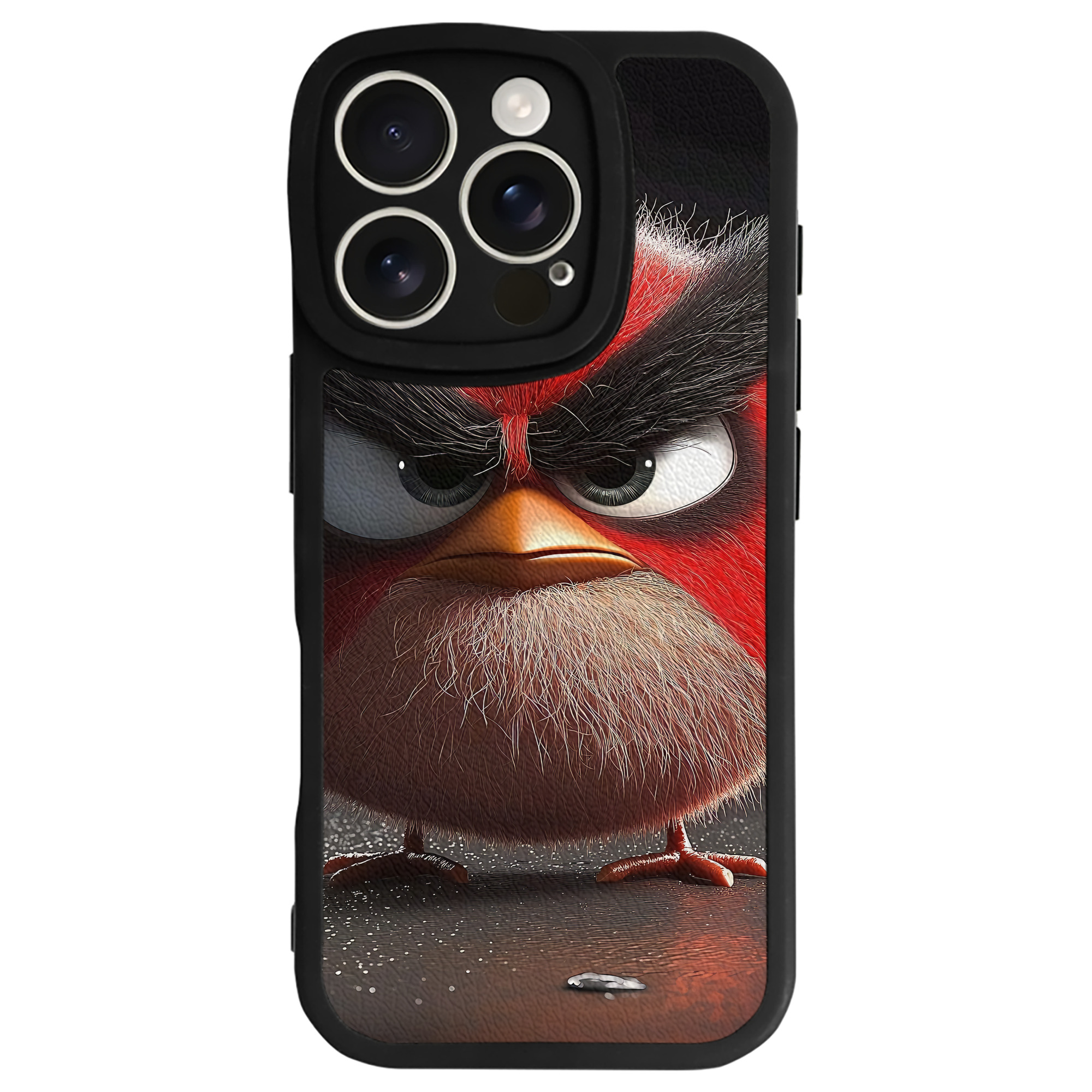 （画像用） Angry Birds アングリーバード 【iPhone 16シリーズ対応】シリコンスマホケース（レザー調） 材質：シリコン